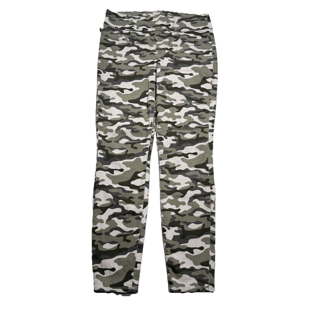 Rock & Republic Fever Pull On Jeans Pants Womens 10 Camouflage Measures 30 x 27